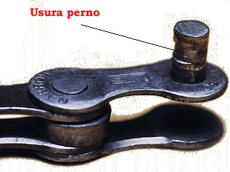 pin worn bicycle chain - Perno consumato catena bicicletta