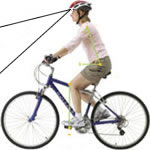 cyclist posture on city bike - postura del ciclista su city bike