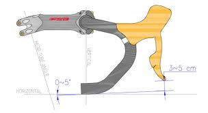 correct inclination of the road bike handlebar - inclinazione corretta manubrio bici da corsa