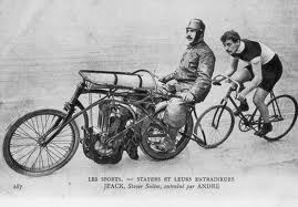 stayer on the track in antiquity - Ciclista Stayer su pista del passato