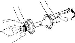 Come togliere la ruota dal telaio - How to remove the wheel from the bike frame